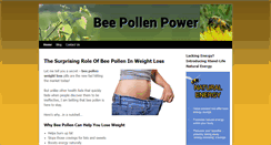 Desktop Screenshot of bee-pollen-power.com