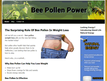 Tablet Screenshot of bee-pollen-power.com